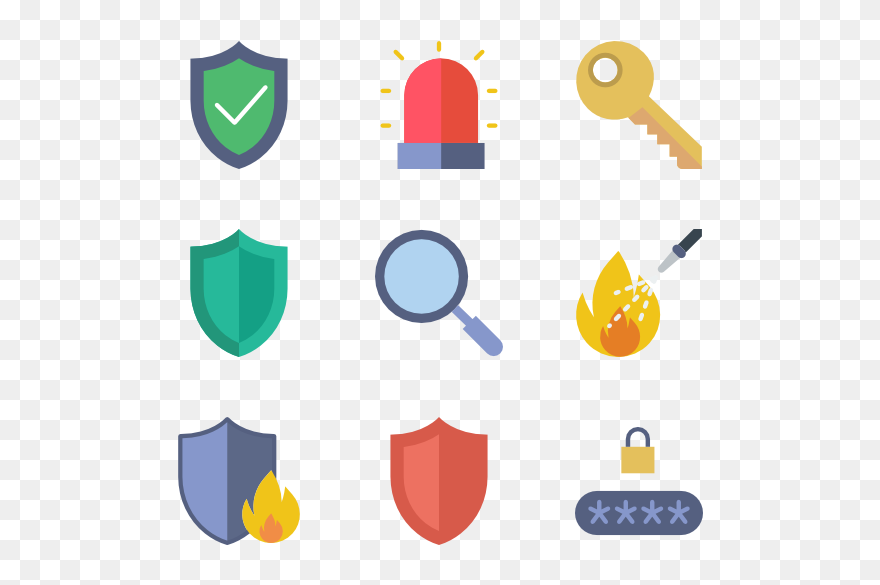 Cctv Icons - Security Icons Vector Free Clipart
