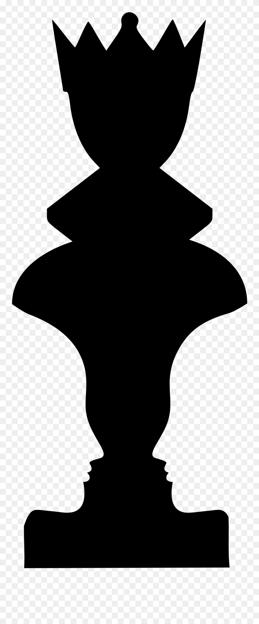 Half Chess Queen Chess Piece Clip Art - Queen Chess Piece Free - Png Download