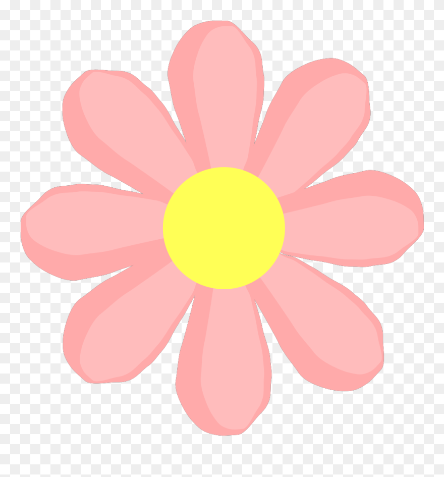 Cute Flower Pink Svg Clip Arts - Flower Clip Art - Png Download