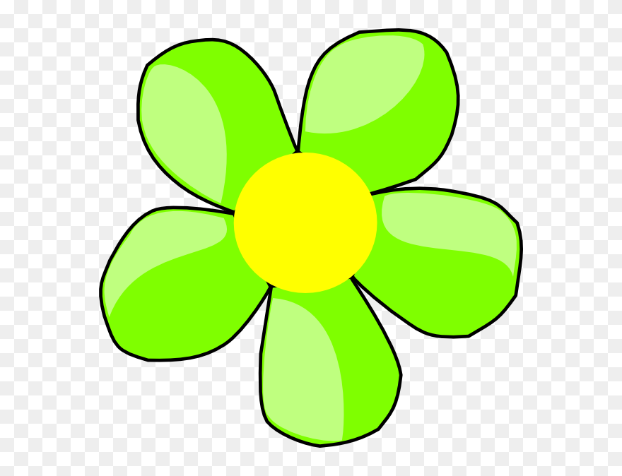 Green Flower 1 Svg Clip Arts - Clip Art - Png Download