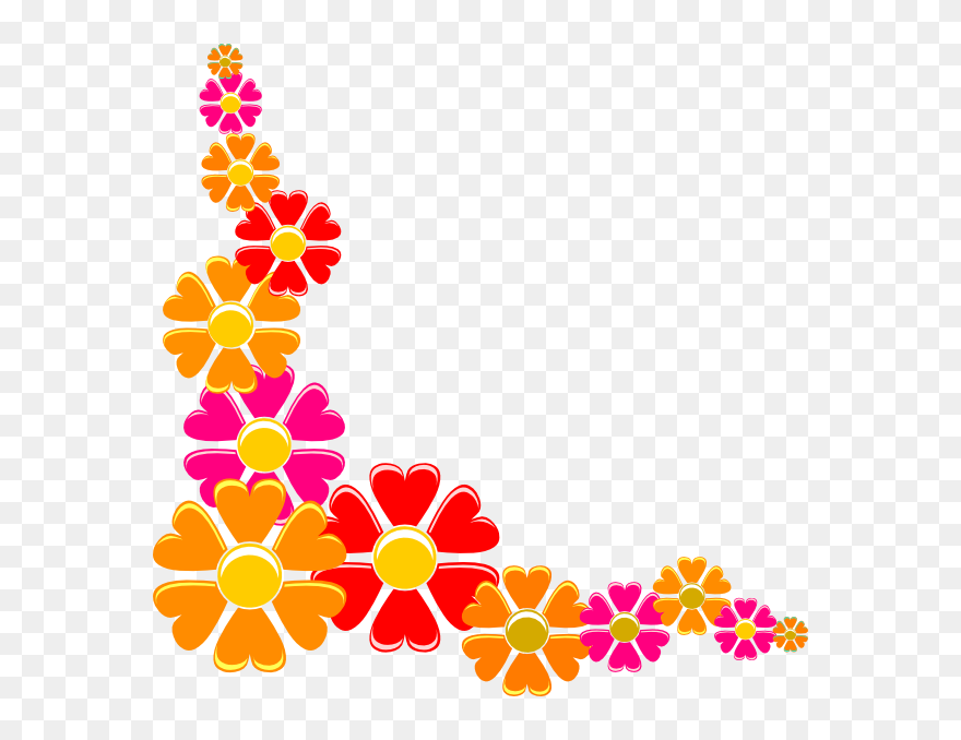 Free Rustic Flower Clipart Free Orange Flower Clipart - Cover Page Design For Project - Png Download