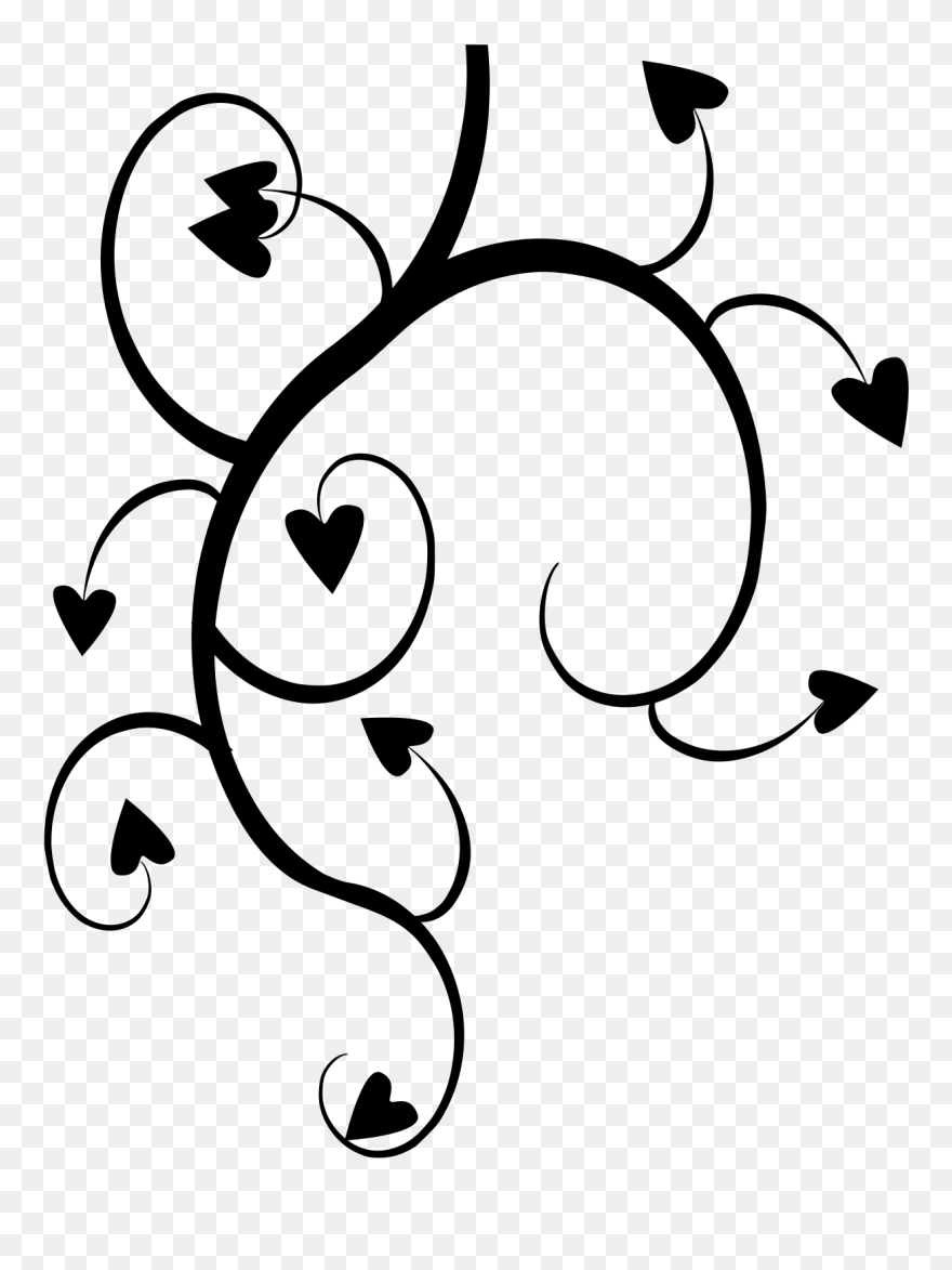 Ramas De Corazones Png Clipart