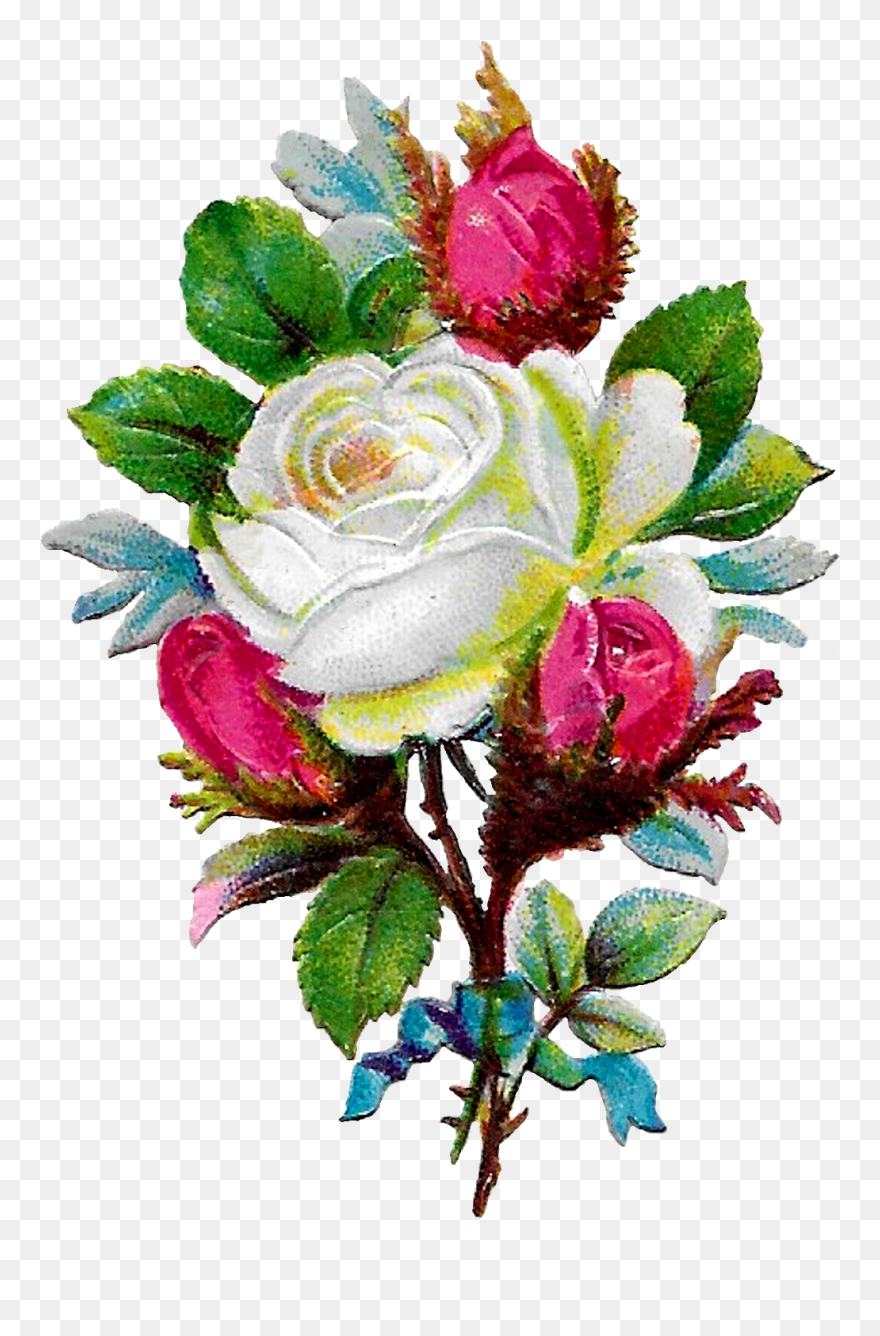 Digital White Rose Clip Art Download Png - Love Allah Rose Transparent Png