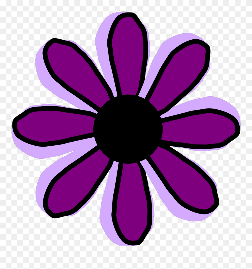 Cute Pink Flower Clipart - Png Download