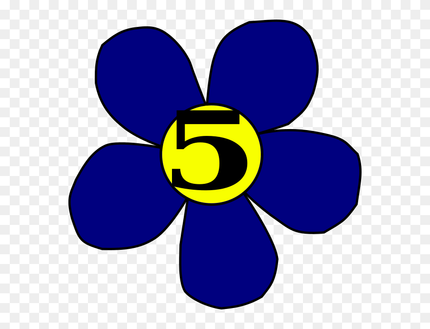 Five Petal Flower Clipart Jpg Freeuse Library Flower - Five Petals Flower Animation - Png Download