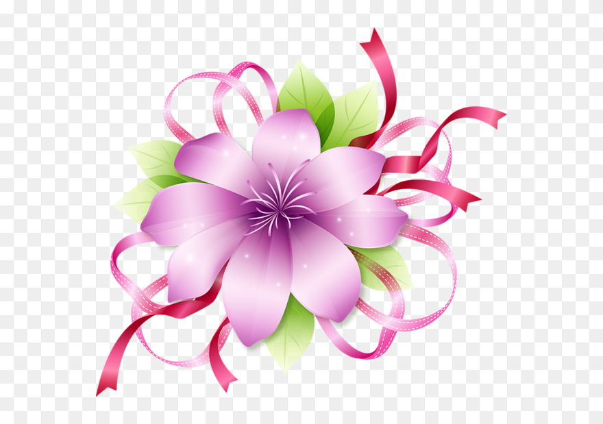 Pink Flower Clipart - Png Download