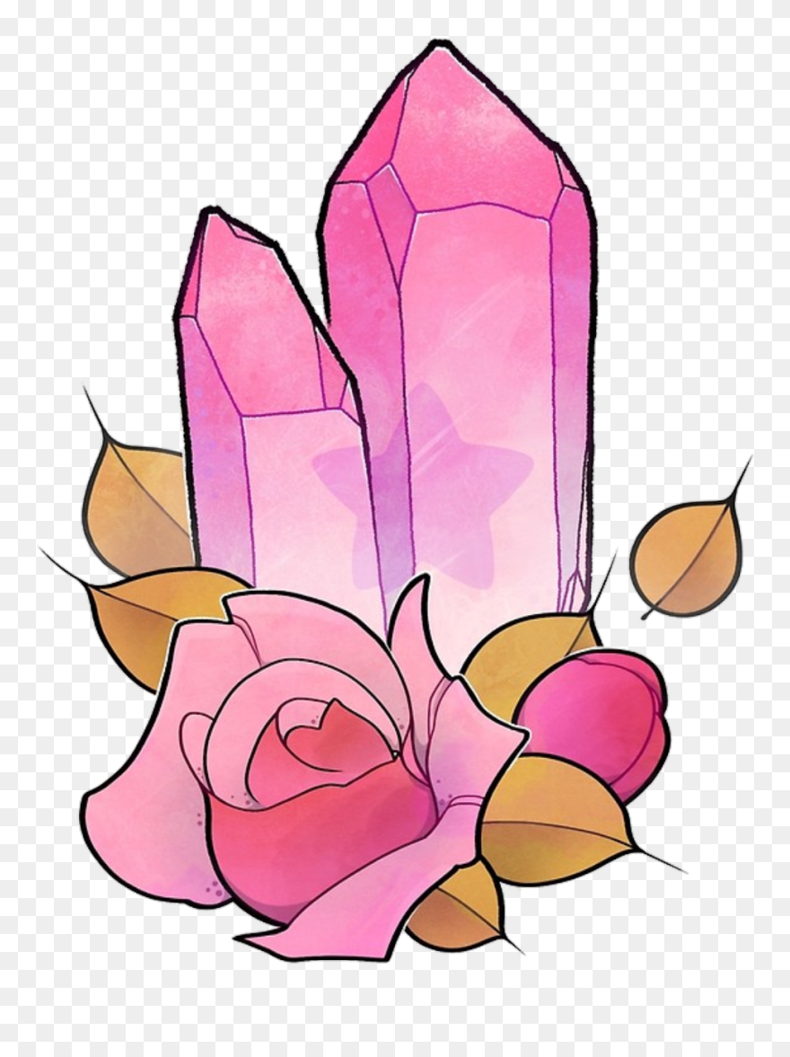 Rose Quartz Crystal - Rose Quartz Crystal Art Clipart