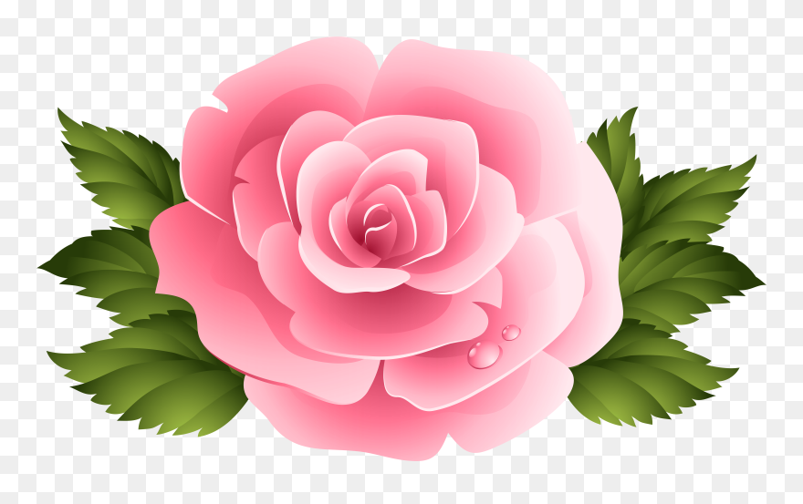 Easter Egg Of Pink Rose Petals And - Pink Rose Flower Clipart - Png Download