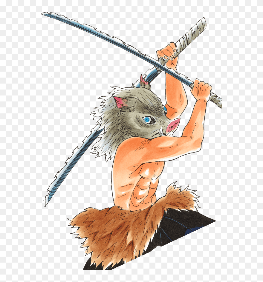 Kimetsu No Yaiba Wiki - Kimetsu No Yaiba Inosuke Katana Clipart