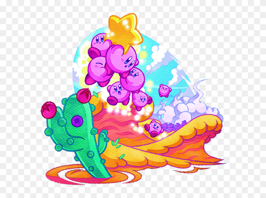 Splash Clipart Spurt - Kirby Mass Attack Sandy Canyon - Png Download