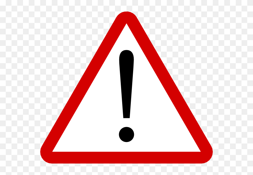Warning Clip Art Sign - Warning Icon Png Transparent Png