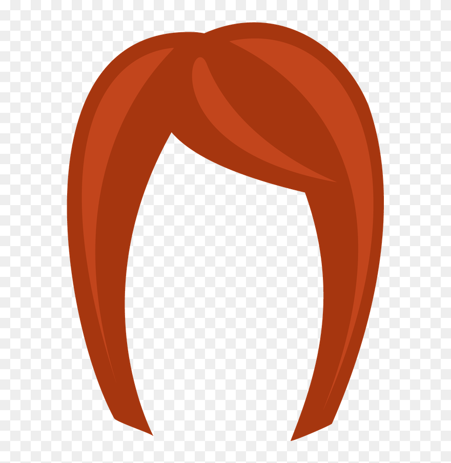 Clip Bangs Front - Illustration - Png Download