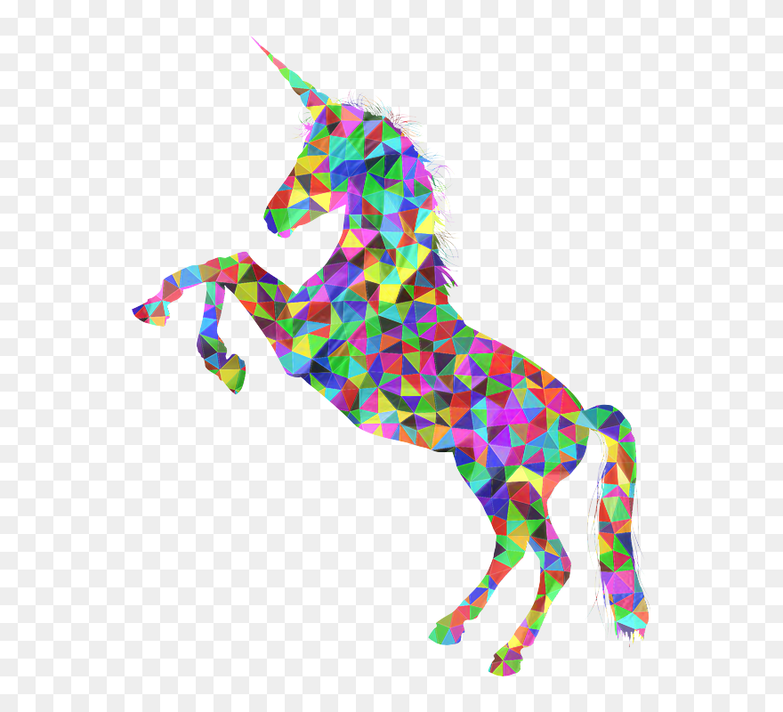Unicorn Horn Clip Art Image Decal - Prismatic Unicorn - Png Download