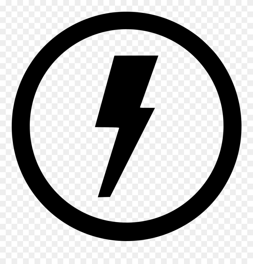 Electric Electricity Shock Round Error Notice Svg Png - Electrical Icon Png Clipart