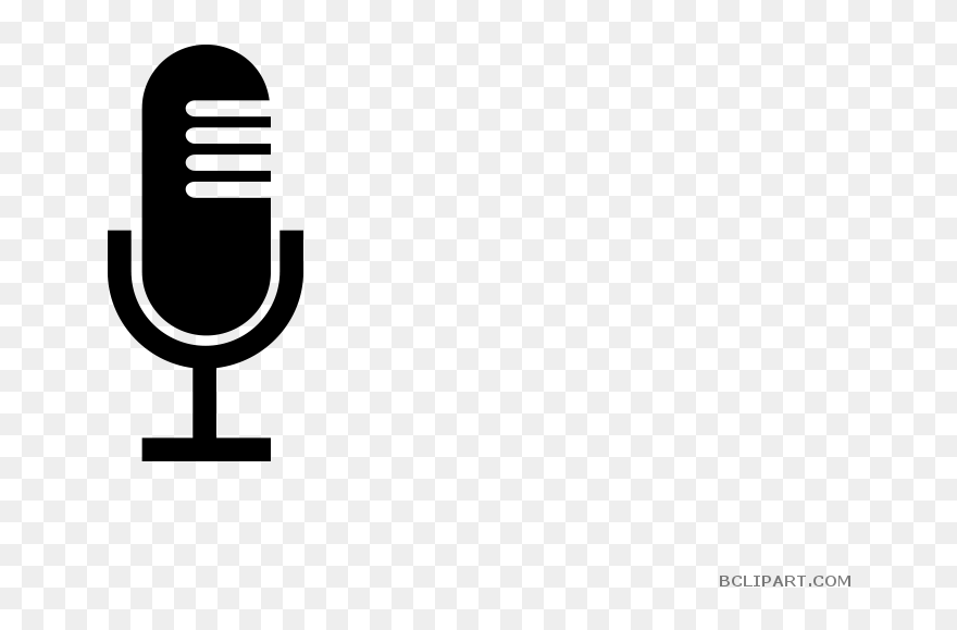 Retro Clipart Microphone - Illustration - Png Download