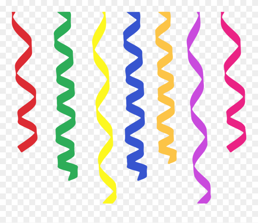 Angle,symmetry,area - Clipart Png Streamers Transparent Png