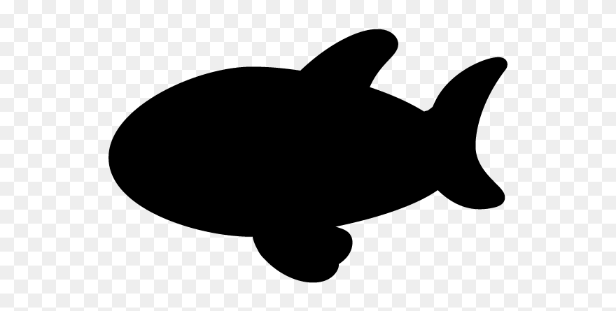Shark Silhouette Black And White Clip Art - Sharks - Png Download