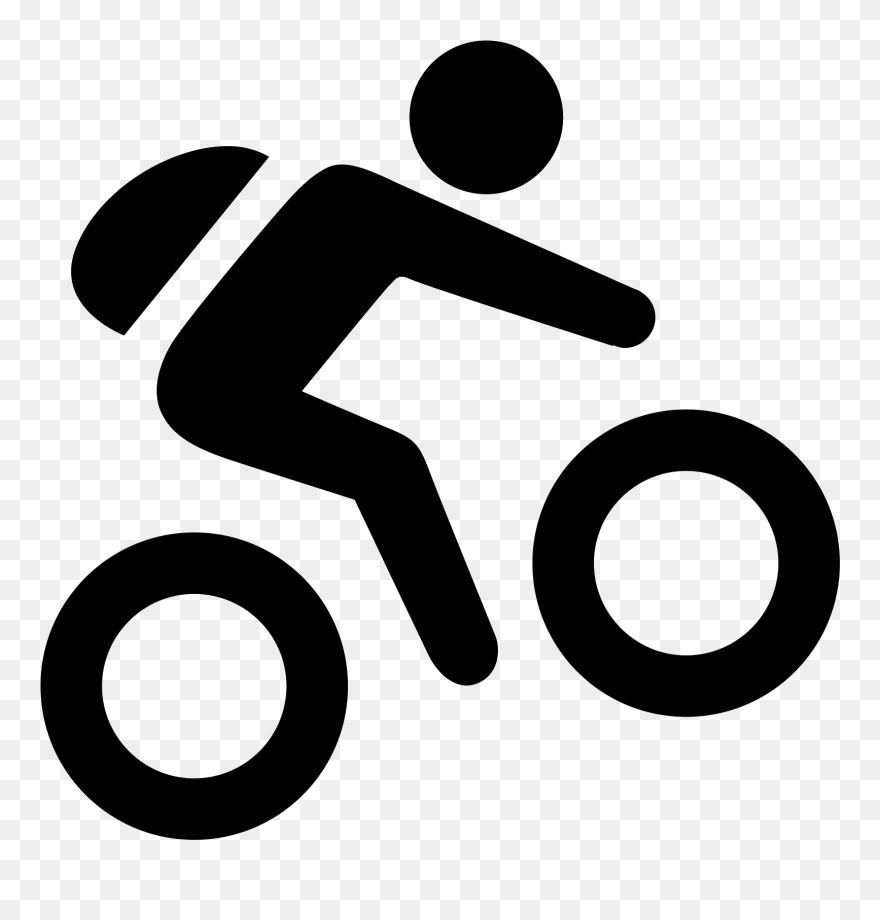 Clipart Mountain Vector - Symbol Mountainbike - Png Download