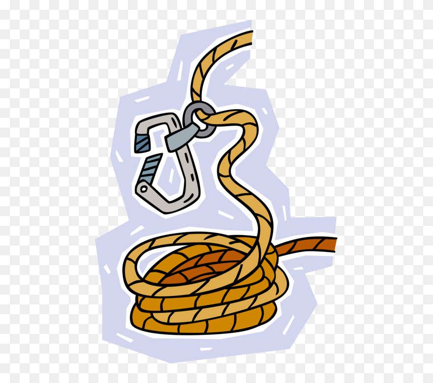 Vector Illustration Of Mountaineer Rock And Mountain Clipart