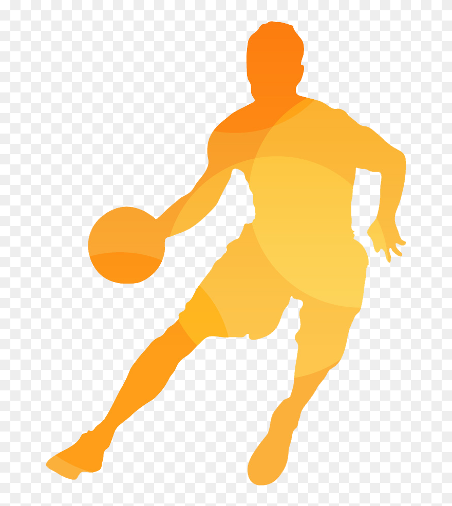 Basketball Icon Png Icon Png Basketball Football Transparent - Silhouette Basketball Player Png Clipart