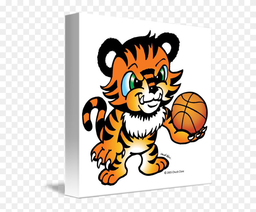Tiger Basketball Sayings Clipart Image Freeuse Tiger - Tiger With Soccer Ball - Png Download