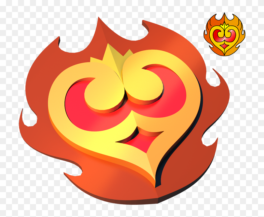 Medalla Llama Del Corazon By Portadorx On - Clip Art - Png Download