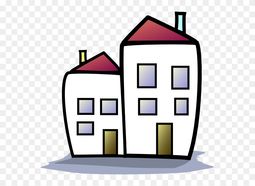 Semi Detached House Drawing Clipart