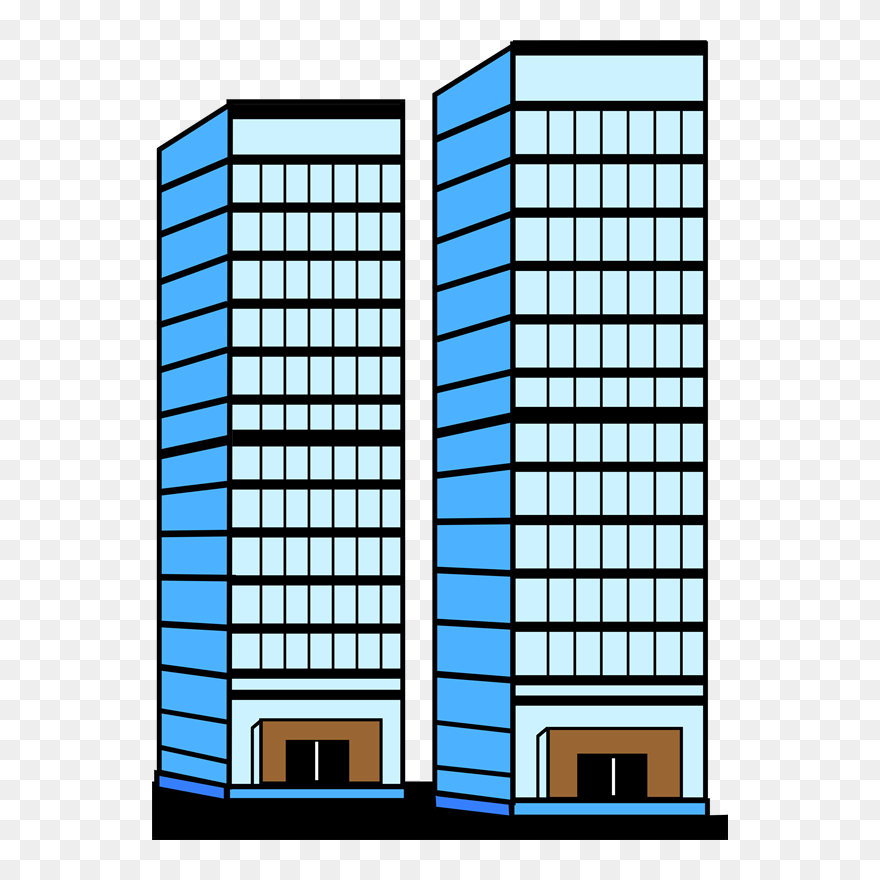 Transparent Edificios Clipart - Clipart White And Black For Office Buildings - Png Download