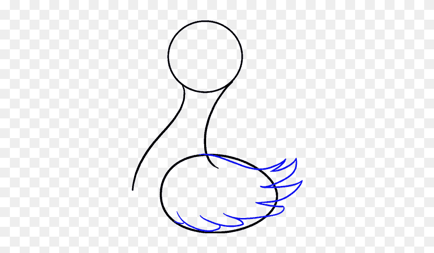 How To Draw Duck - Line Art Clipart