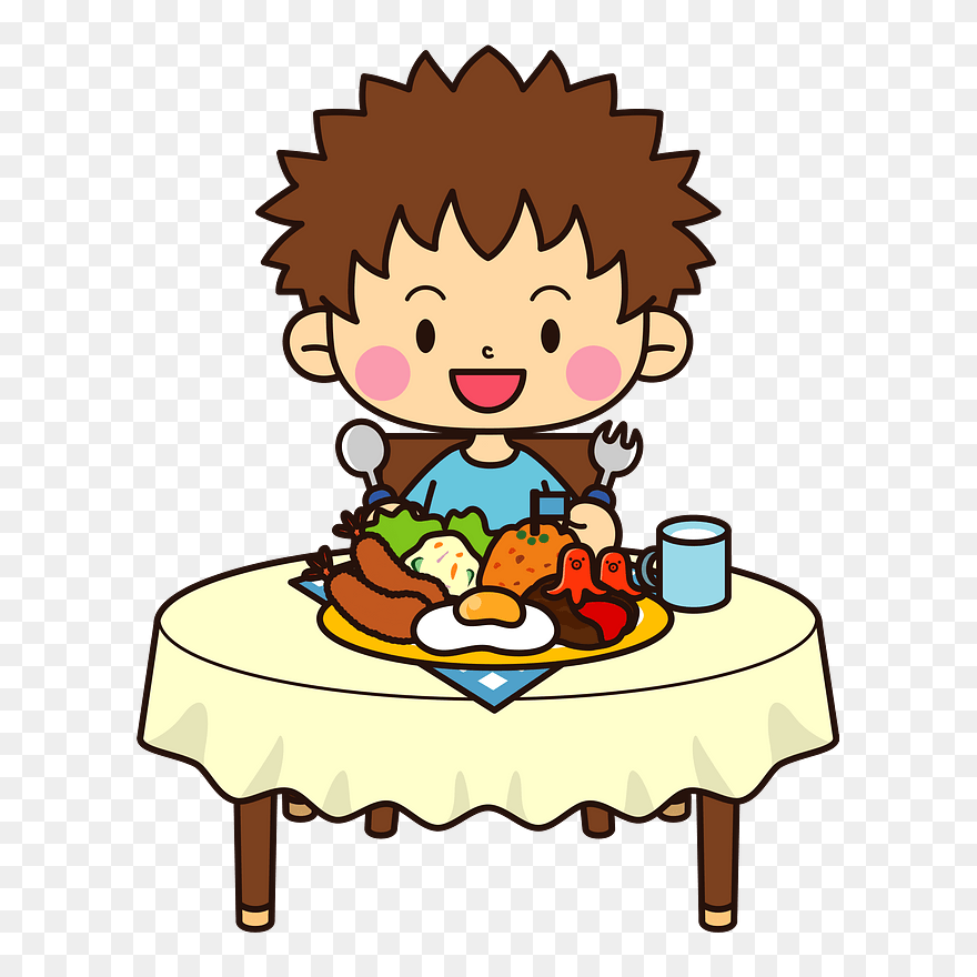 Child Boy Lunch Clipart - Sibling Brother And Sister Cartoon - Png Download