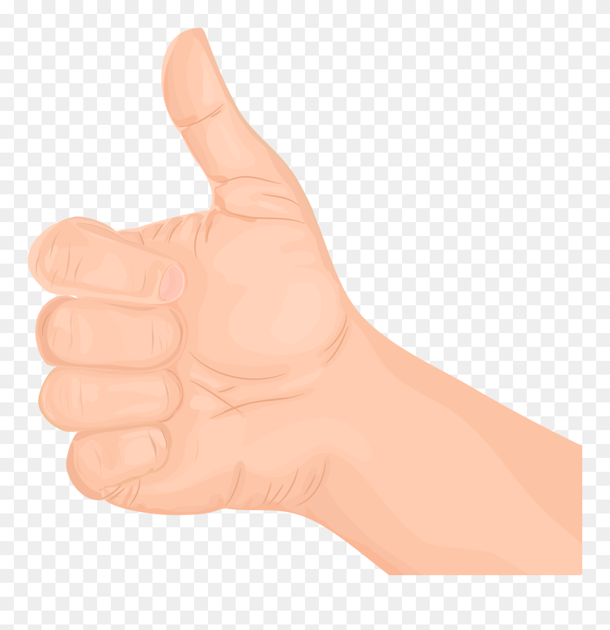 Up Clipart Hand - Png Download