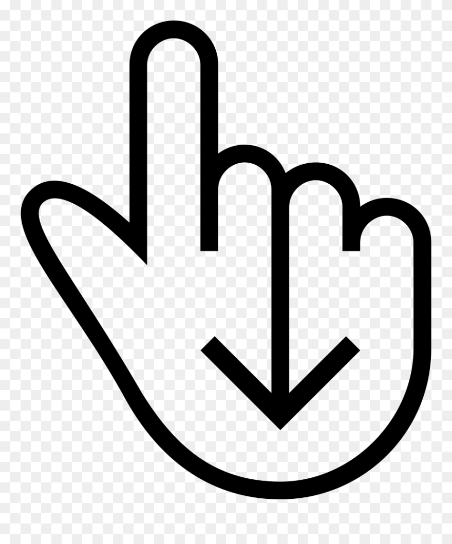 Hand Outline Png - Hand Click Gif Png Clipart