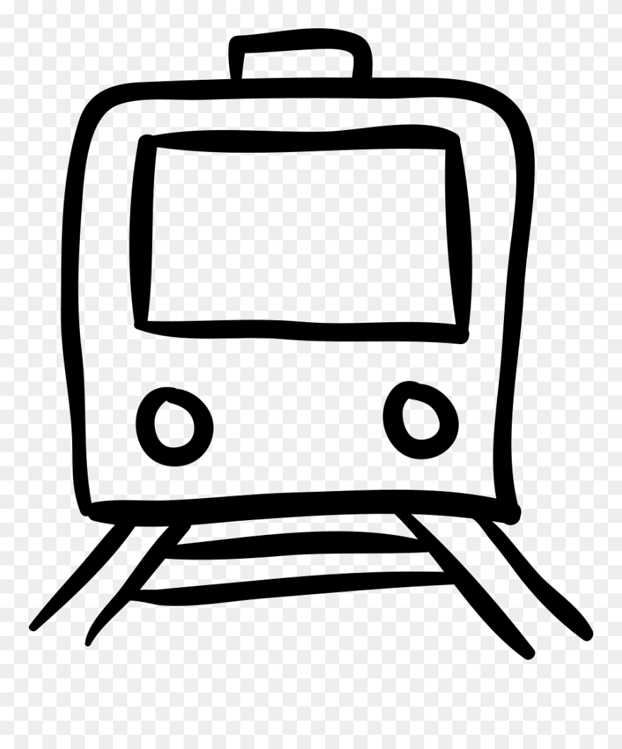 Train Hand Drawn Outline - Hand Drawn Train Icon Clipart