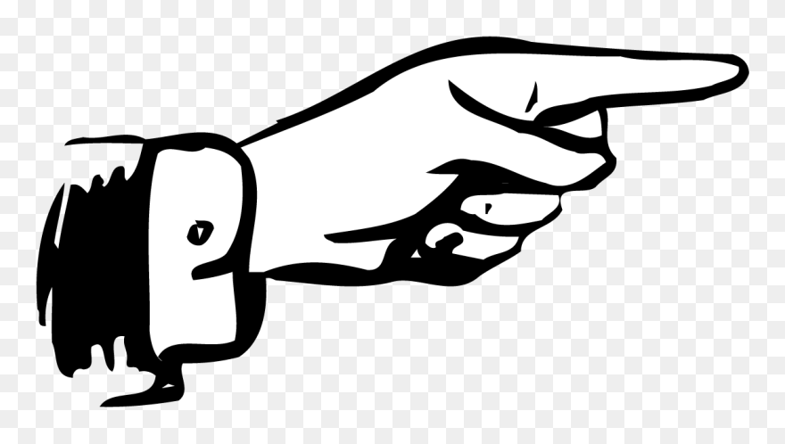 Hand Pointing Free Transparent Clipart - Png Download