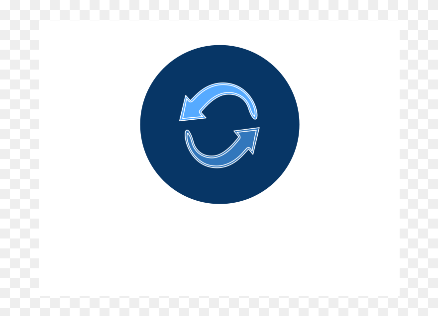 Blue Circle Arrows Svg Clip Arts - Circle - Png Download