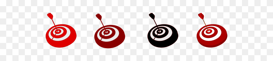 Vector Graphics Of Multicolored Targets With Arrows - Arrow Clipart
