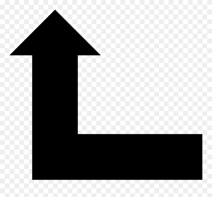 Black Free Stock Photo - Arrow Pointing Left And Up Clipart