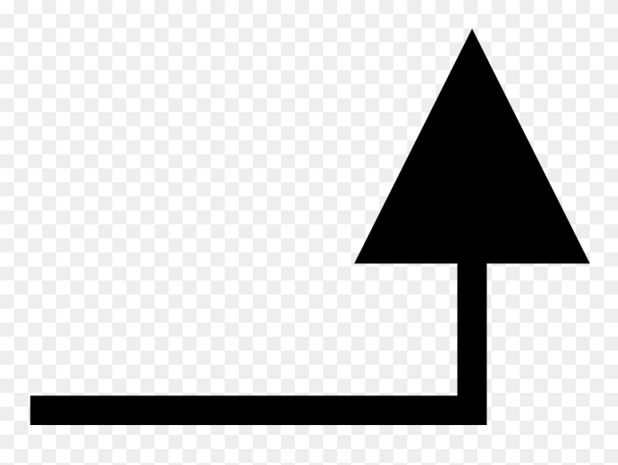 Right And Up Arrow Symbol Clipart