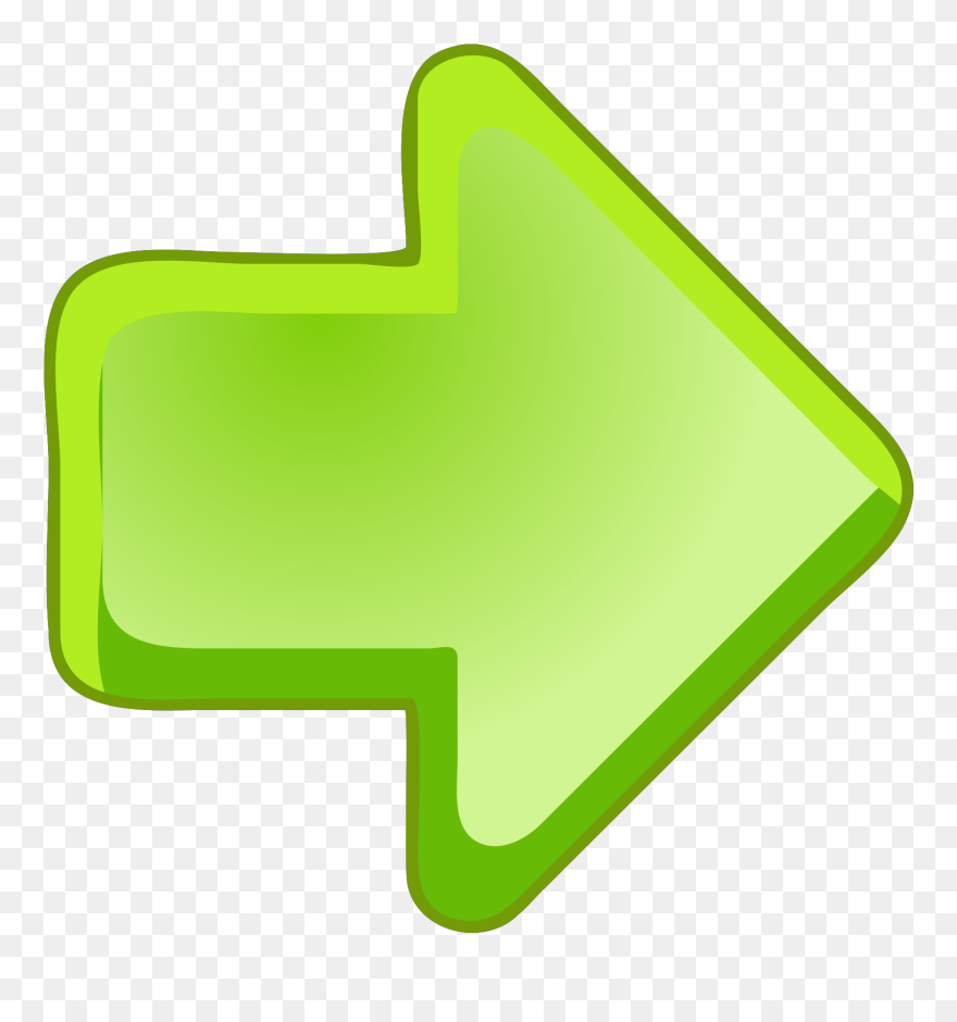 Big Green Arrow Clipart - Png Download