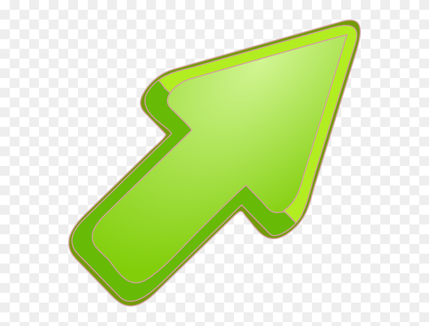 Green Arrow Cartoon Animation Clip Art - Gambar Anak Panah Animasi - Png Download