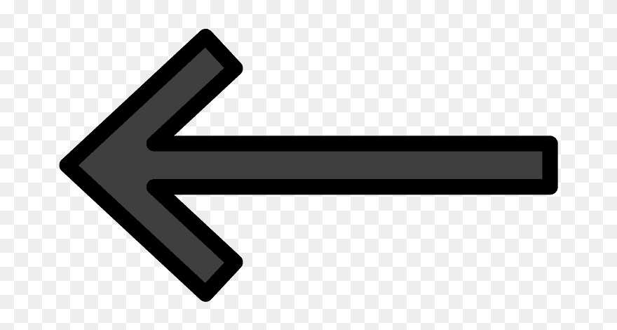 Left Arrow Emoji Clipart - Flechahacia La Izquierda - Png Download