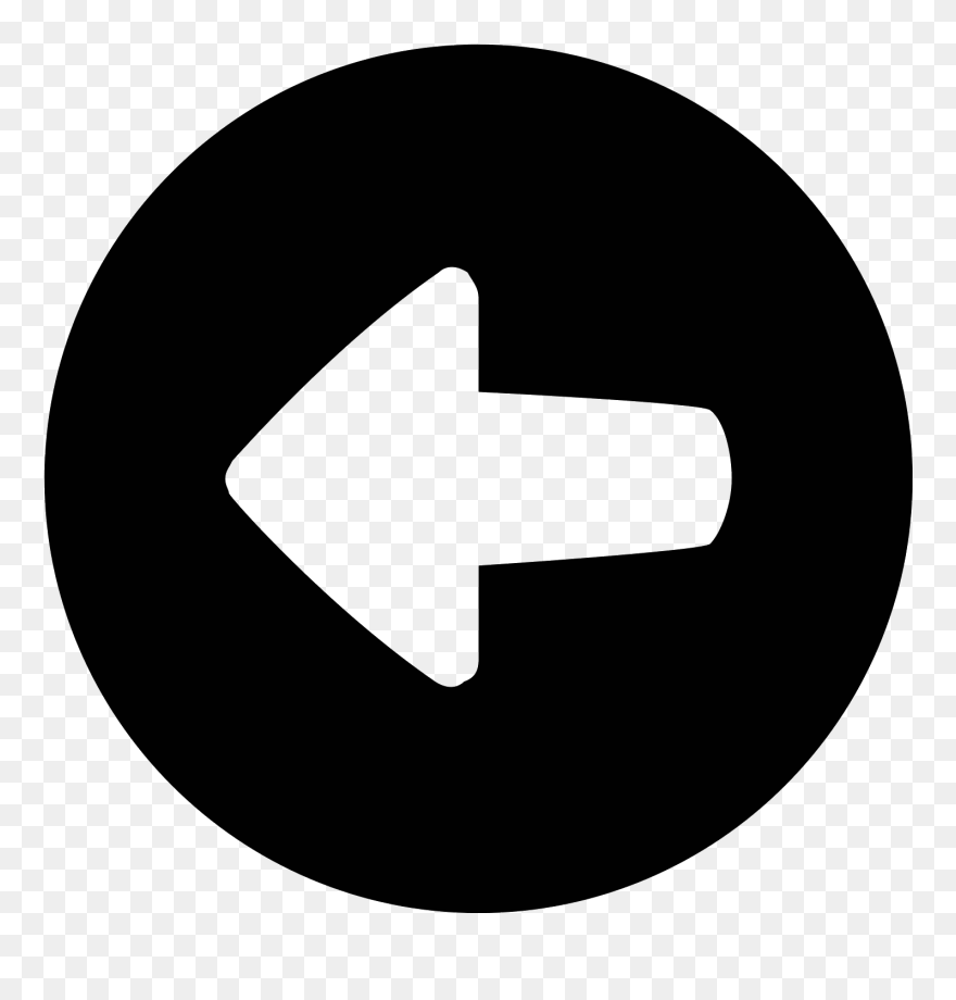 Left Arrow Free Png Image - Twitter Logo Black Circle Clipart