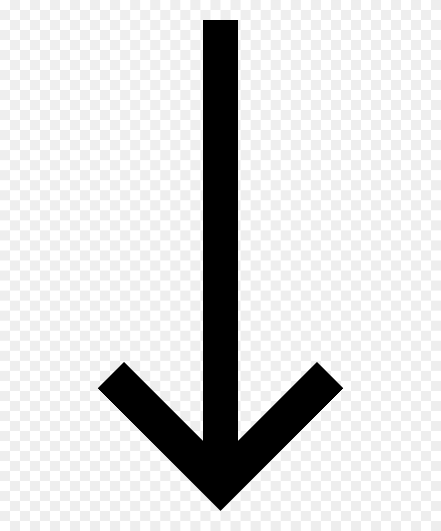 Long Arrow Down Clipart