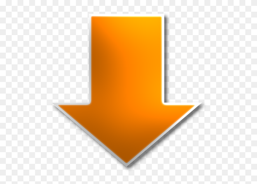 Down Arrow - Amber Down Arrow Clipart