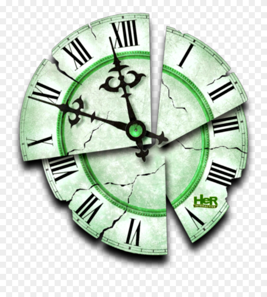 Transparent Timeclock Clipart - Broken Clock Tattoo Design - Png Download