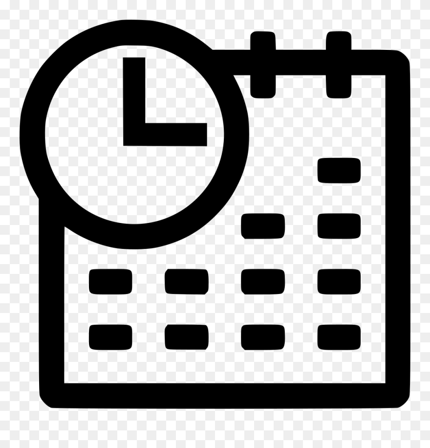 Date And Time Clock - Date And Time Icon Png Clipart