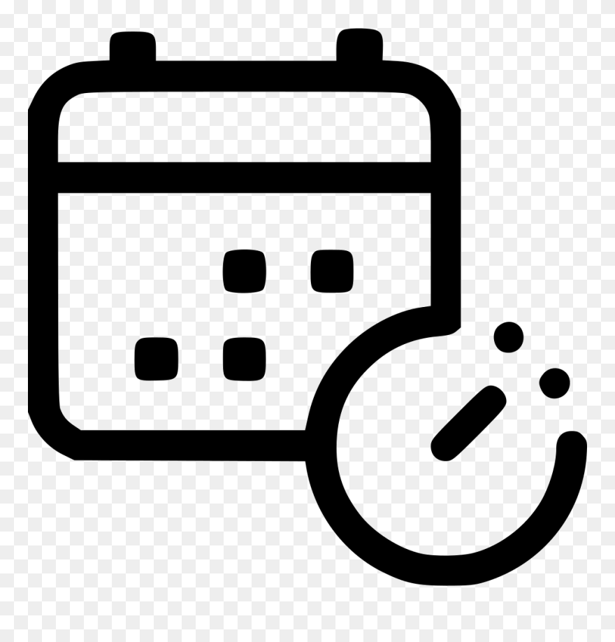 Clipart Calendar Time Period - Calendar Time Icon Png Transparent Png