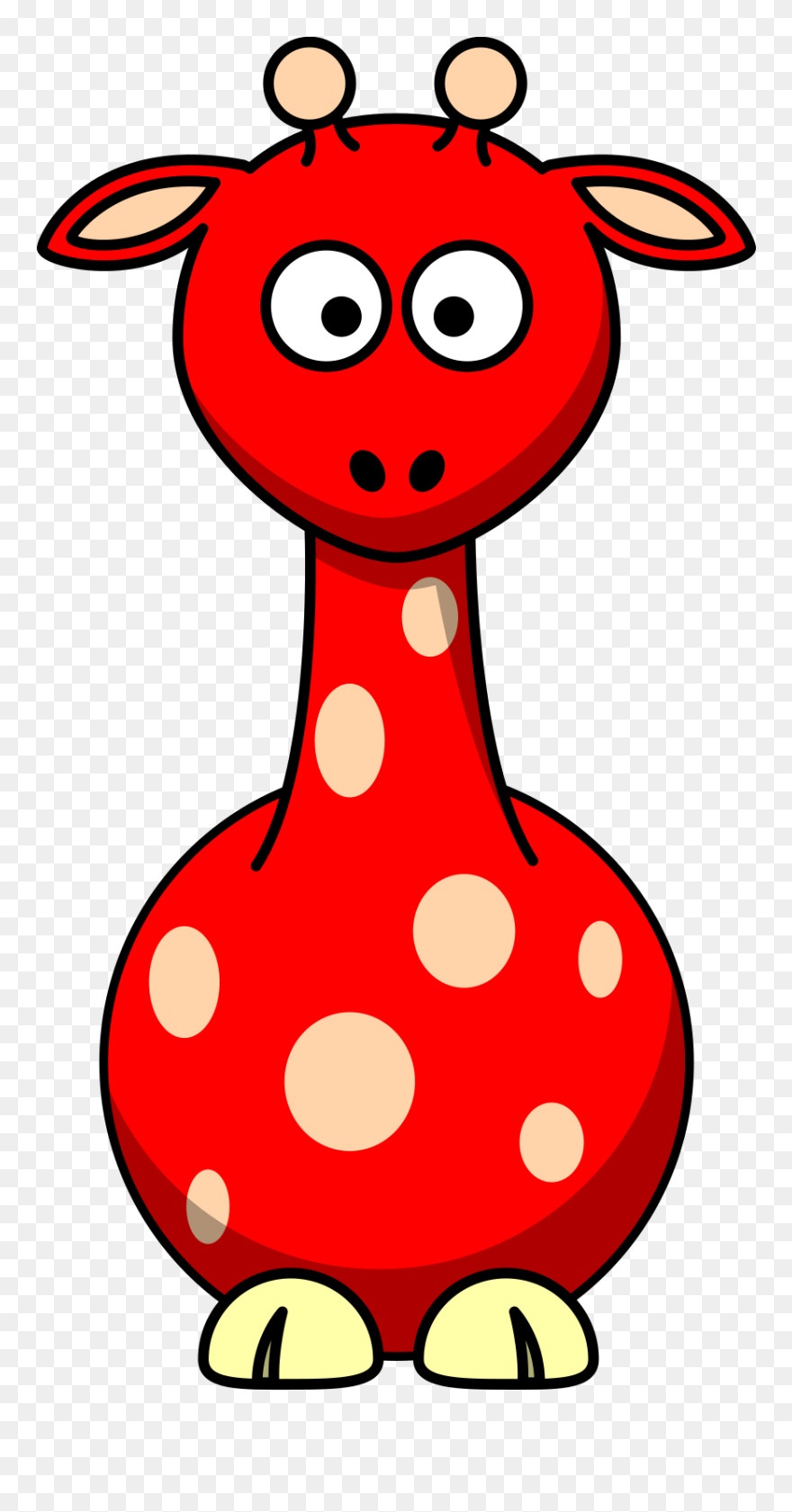 Red Giraffe Clipart