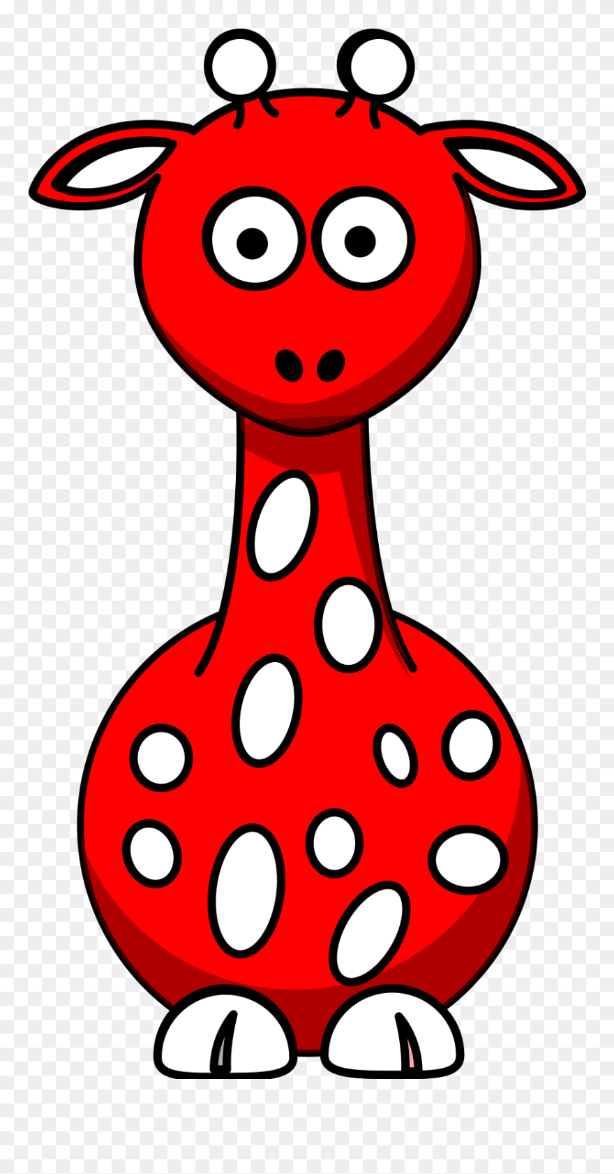 Red Giraffe Clipart