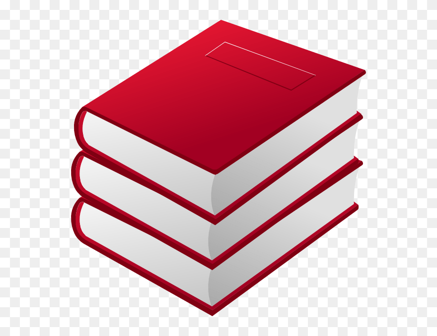 Clip Art Pile Of Books Clipart - Red Books Clipart - Png Download